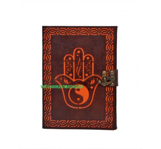 Antique New Tool Cut Work Antique Handmade Hand Design Leather Journal Notebook 120 Pages Blank Unlined Paper Notebook & Sketchbook
